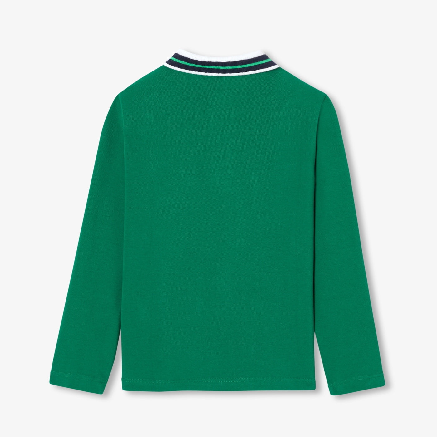 Boy cotton piqué polo shirt - vert cresson