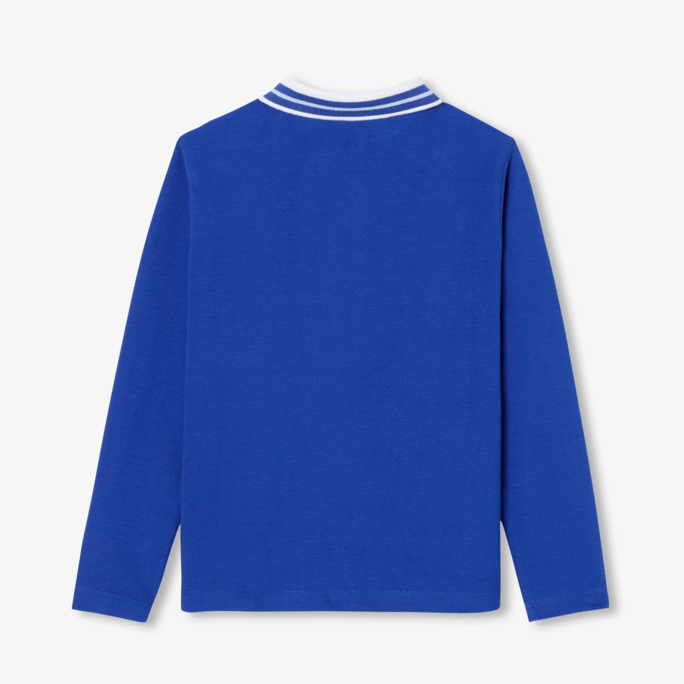 Boy cotton piqué polo shirt - bleu roi