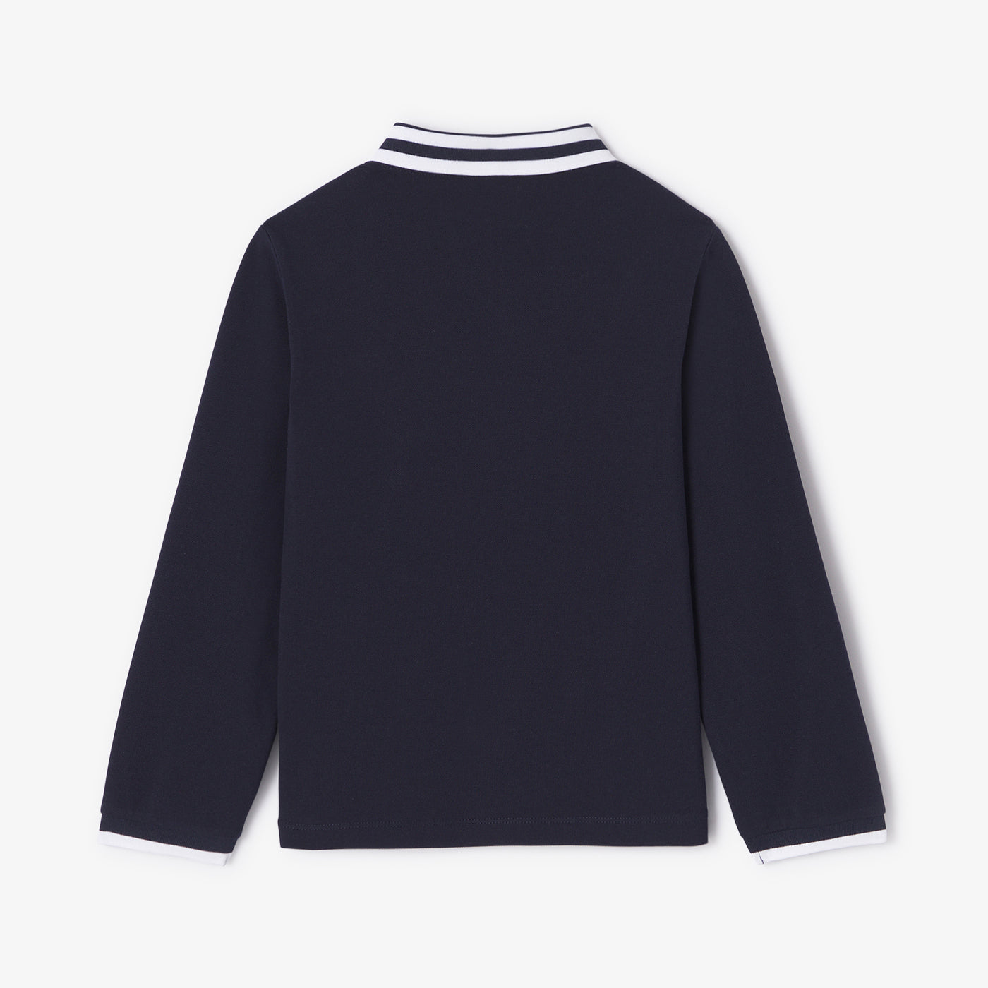 Boy long-sleeved cotton polo shirt - marine jacadi