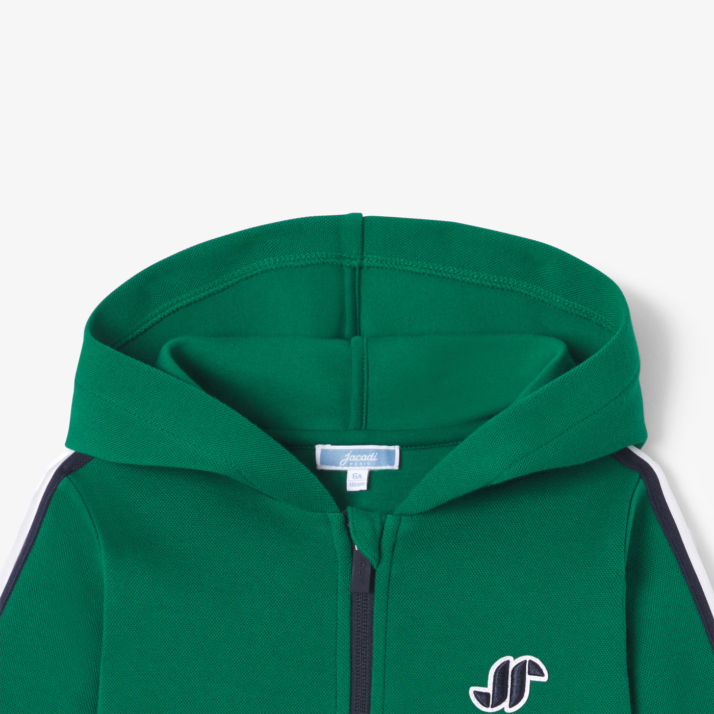 Boy zip-up sweatshirt - vert cresson