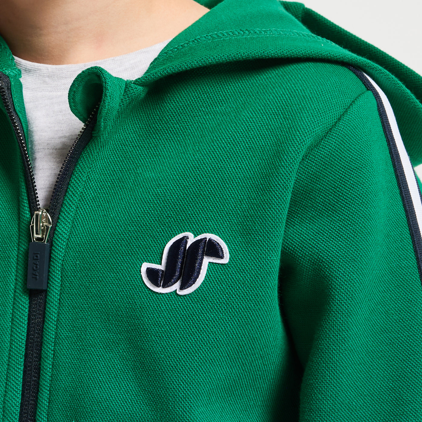 Boy zip-up sweatshirt - vert cresson