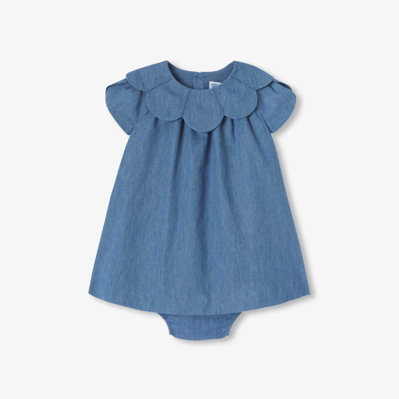Baby girl chambray dress - chambray