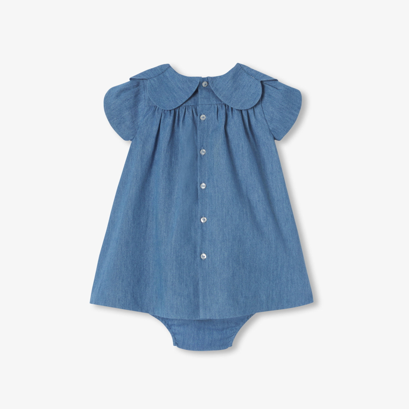 Baby girl chambray dress - chambray