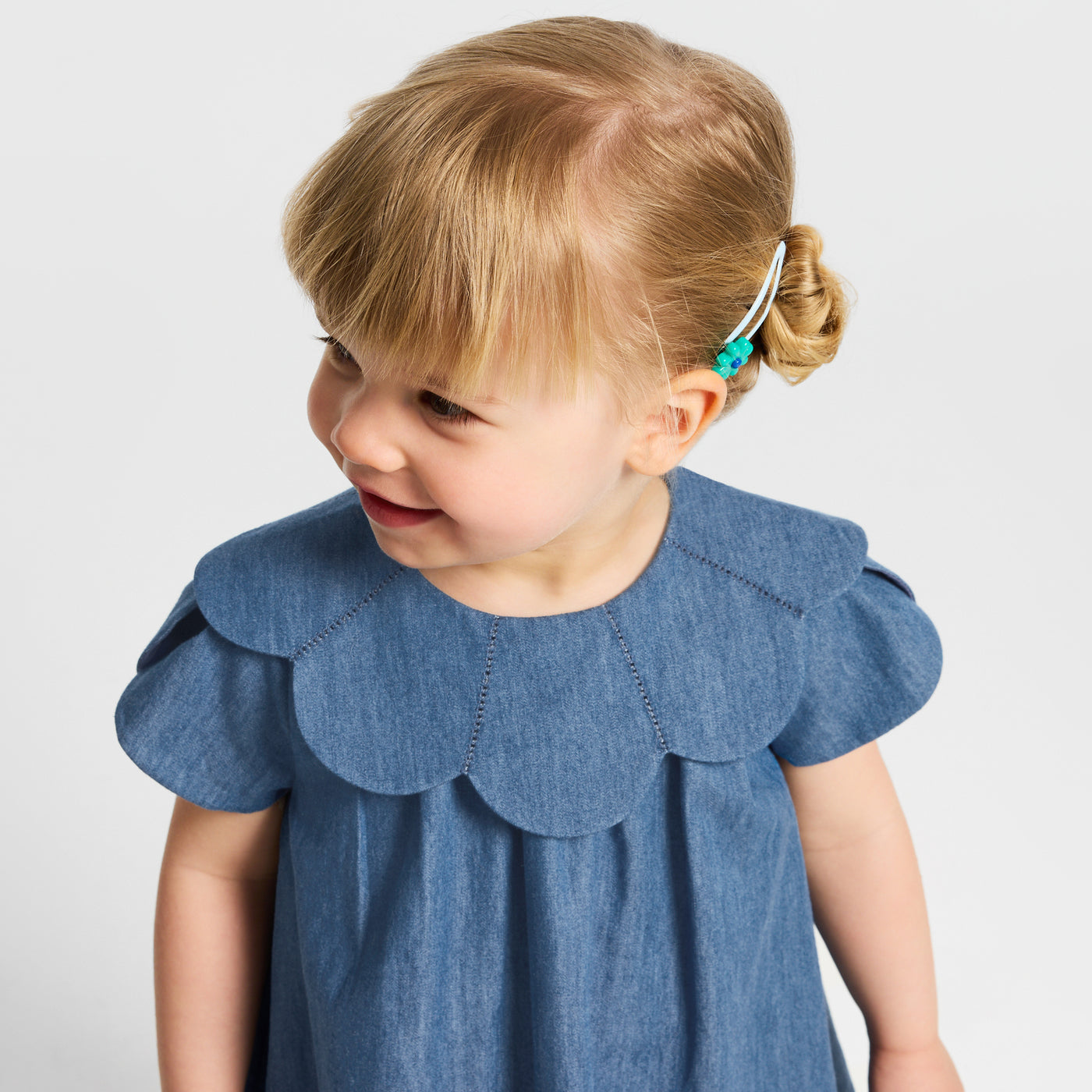 Baby girl chambray dress - chambray