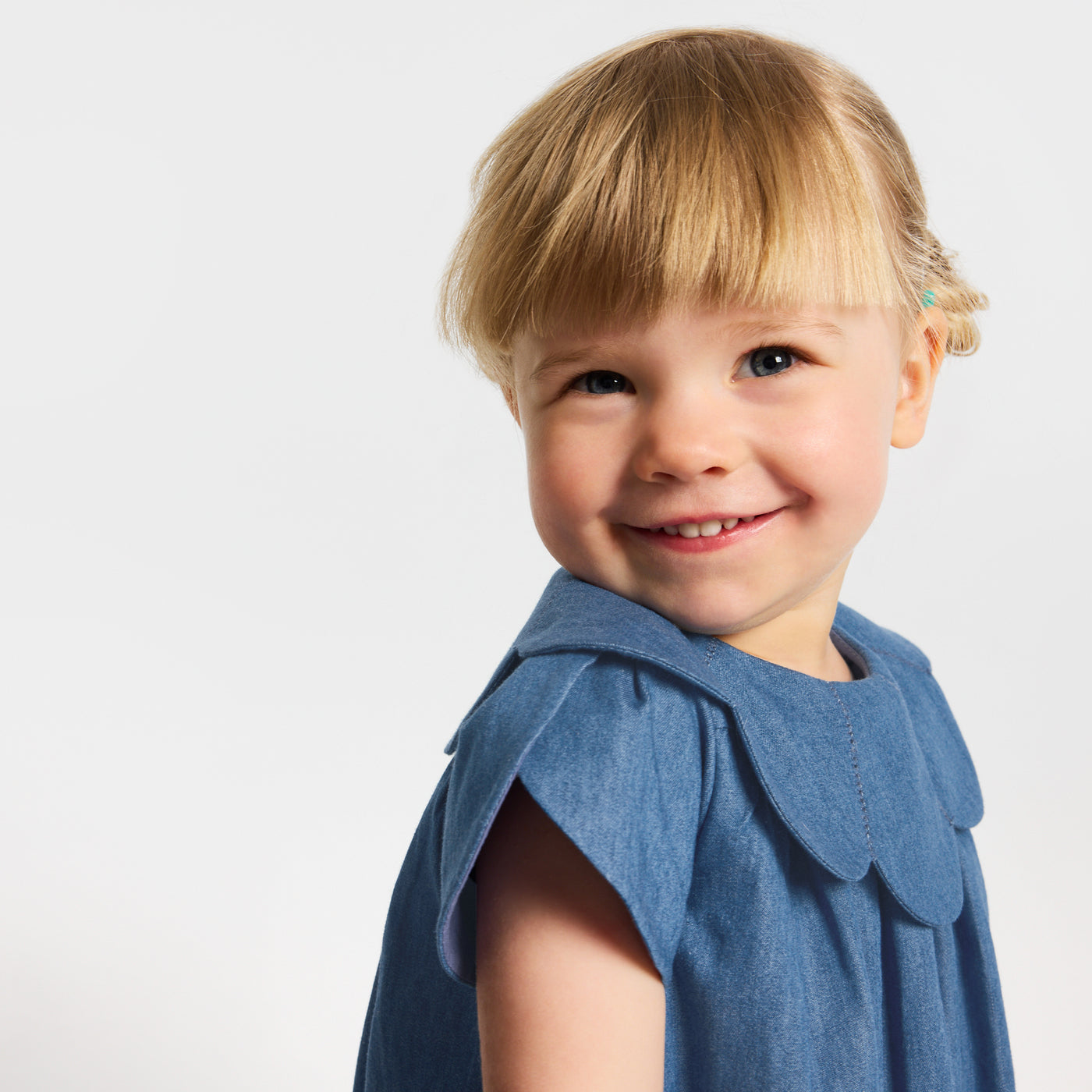 Baby girl chambray dress - chambray