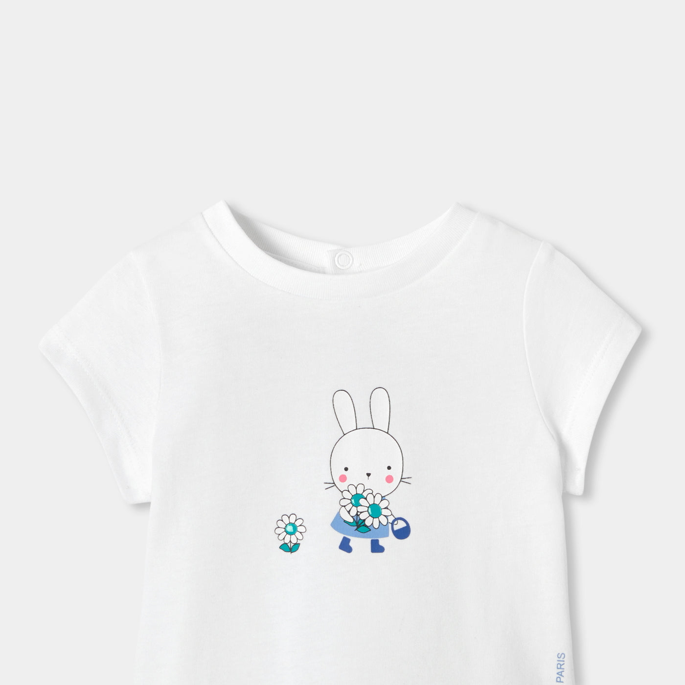 Baby girl cotton T-shirt - blanc jacadi