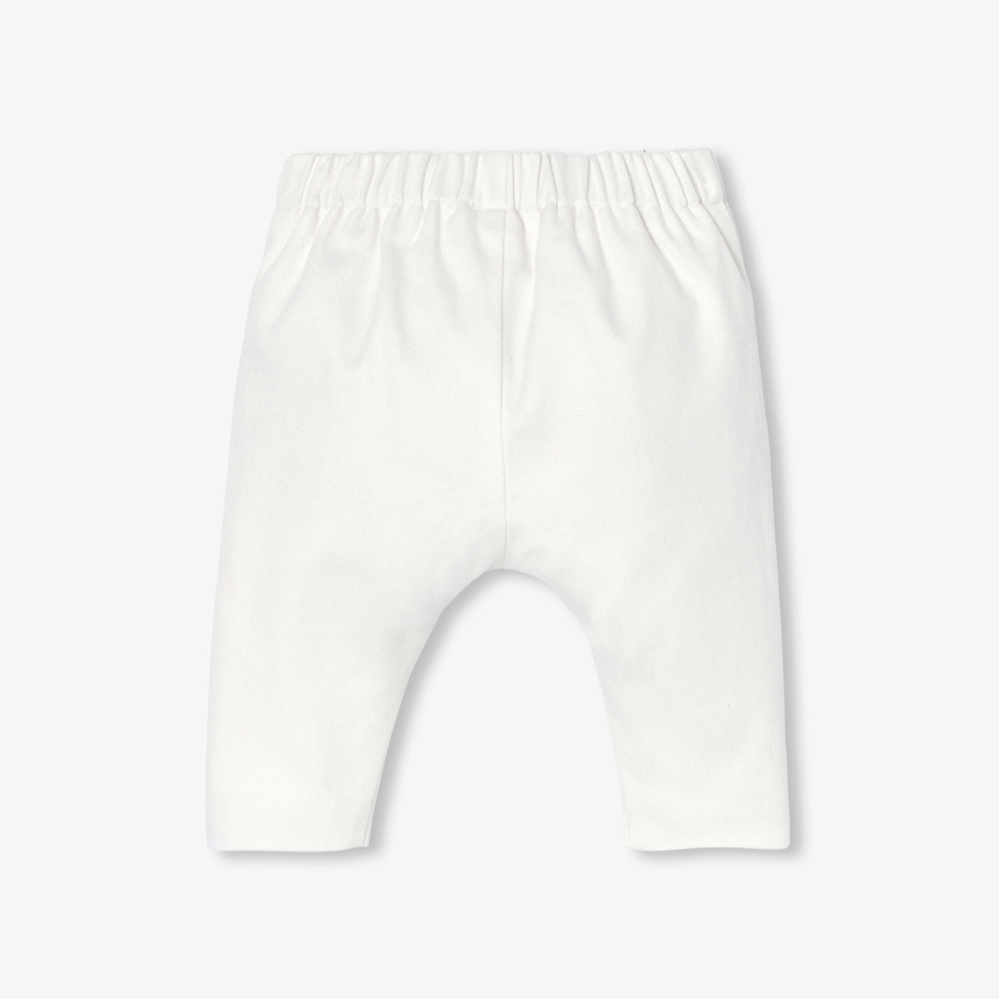 Baby jersey-lined comfort jeans - blanc doux jacadi