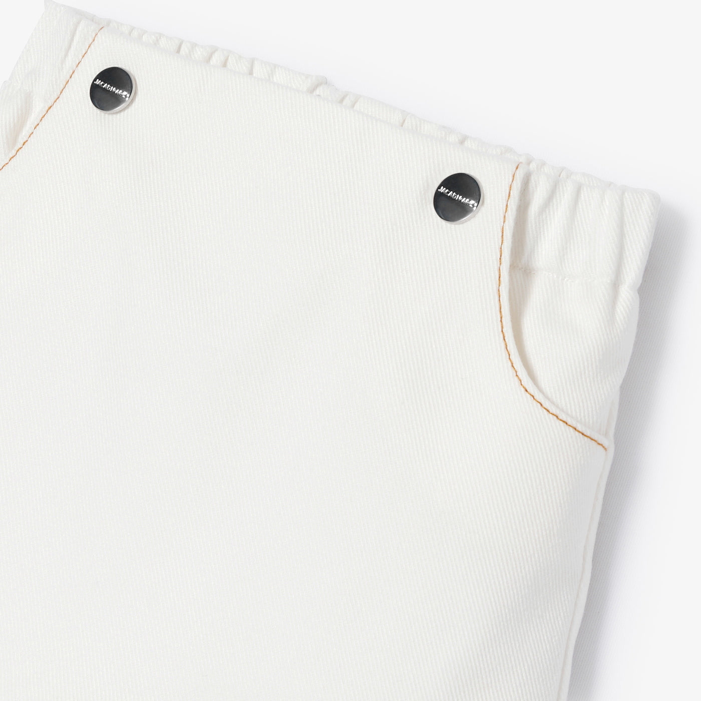 Baby jersey-lined comfort jeans - blanc doux jacadi