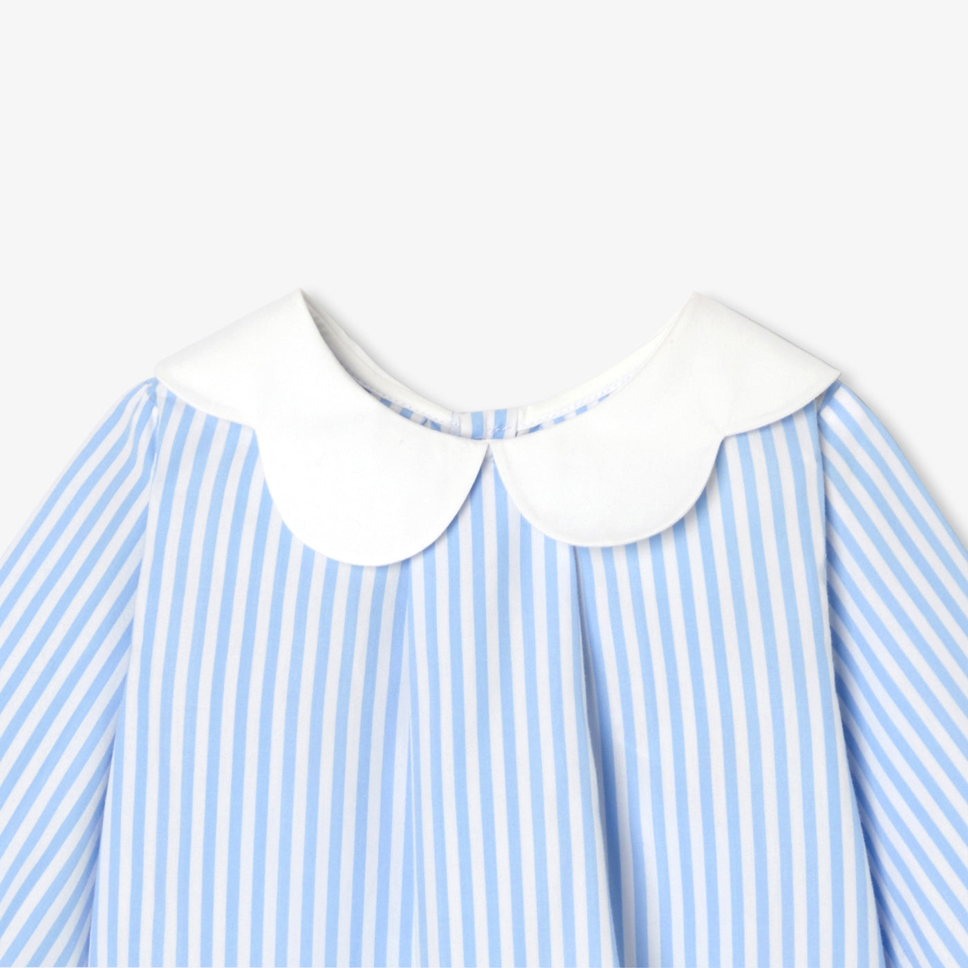 Baby girl striped poplin blouse - blanc/bleu