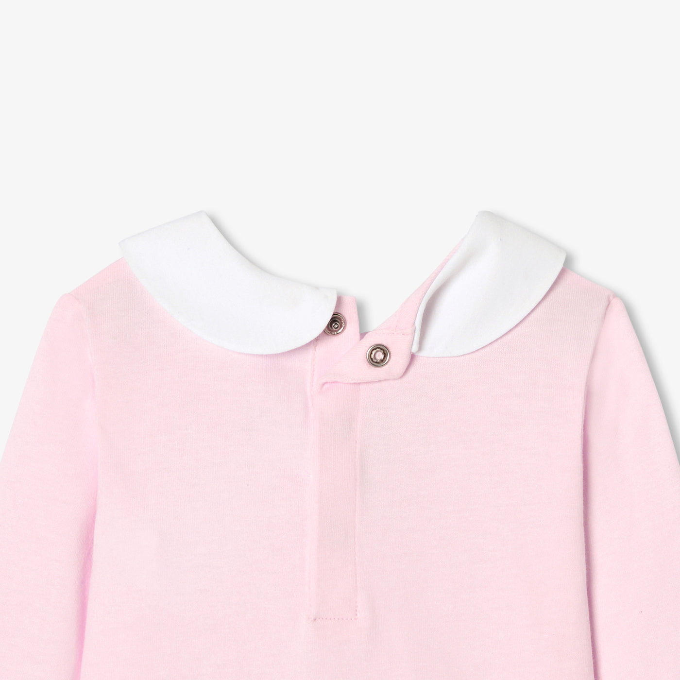 Baby girl long-sleeved tee - rose poudre jacadi