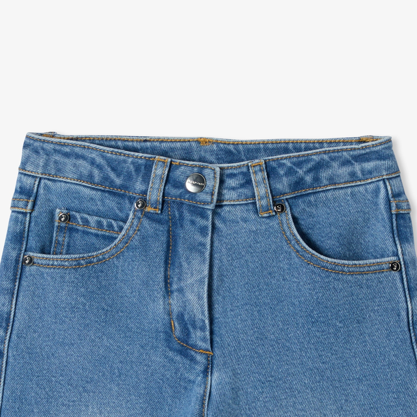 Girl barrel jeans - denim clair