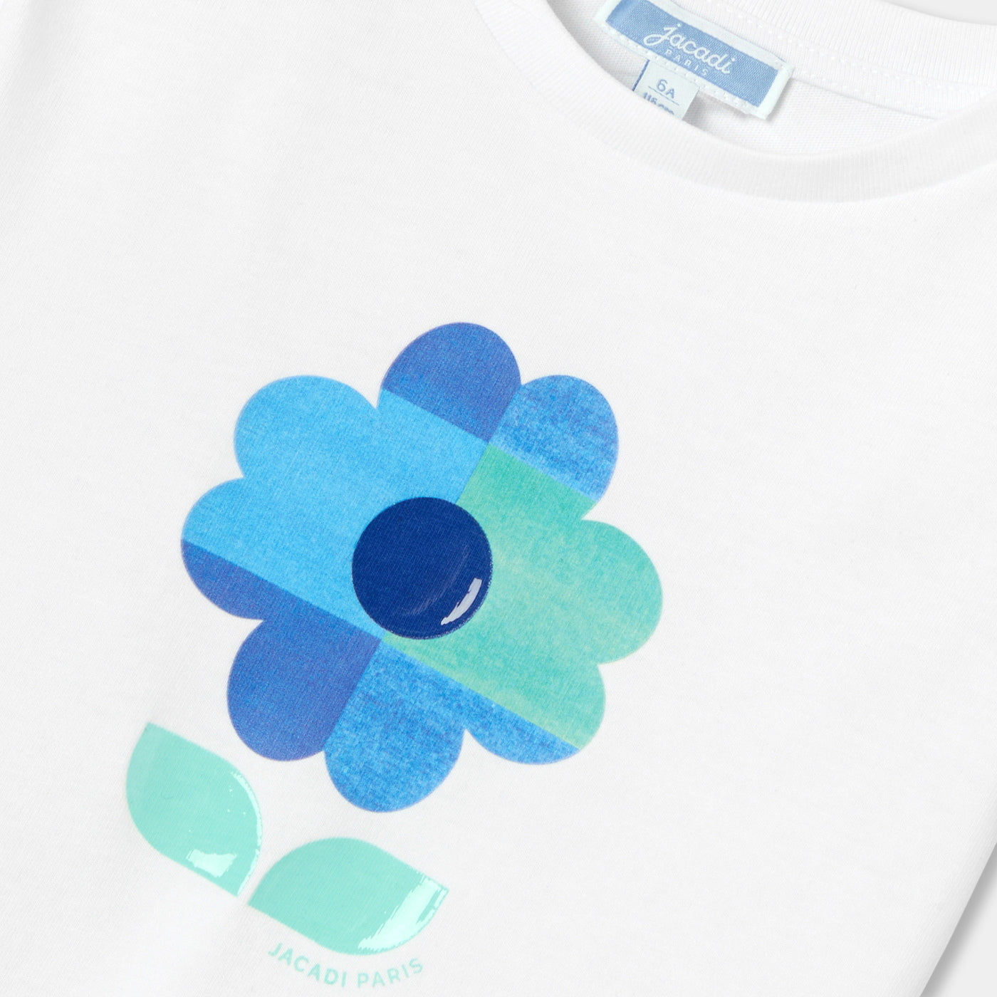 Girl short-sleeved T-shirt - blanc jacadi
