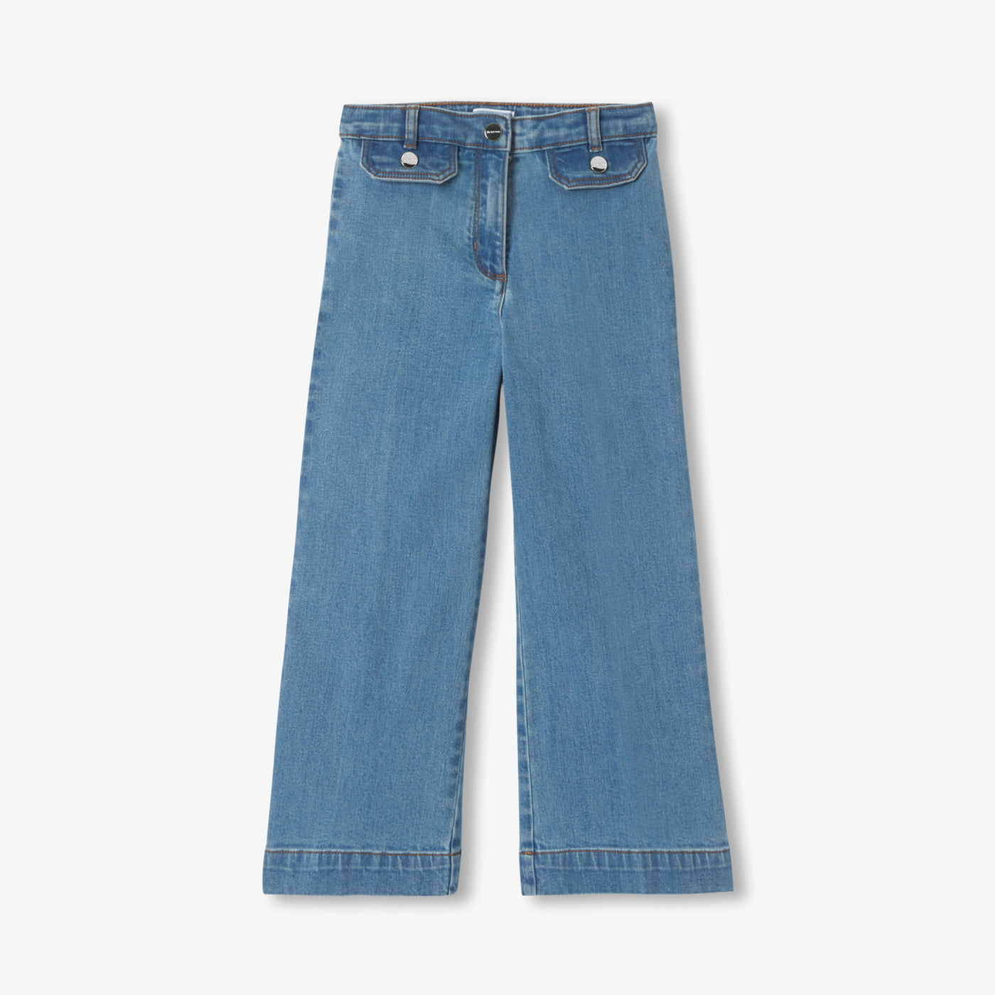 Girl wide-leg jeans - denim clair