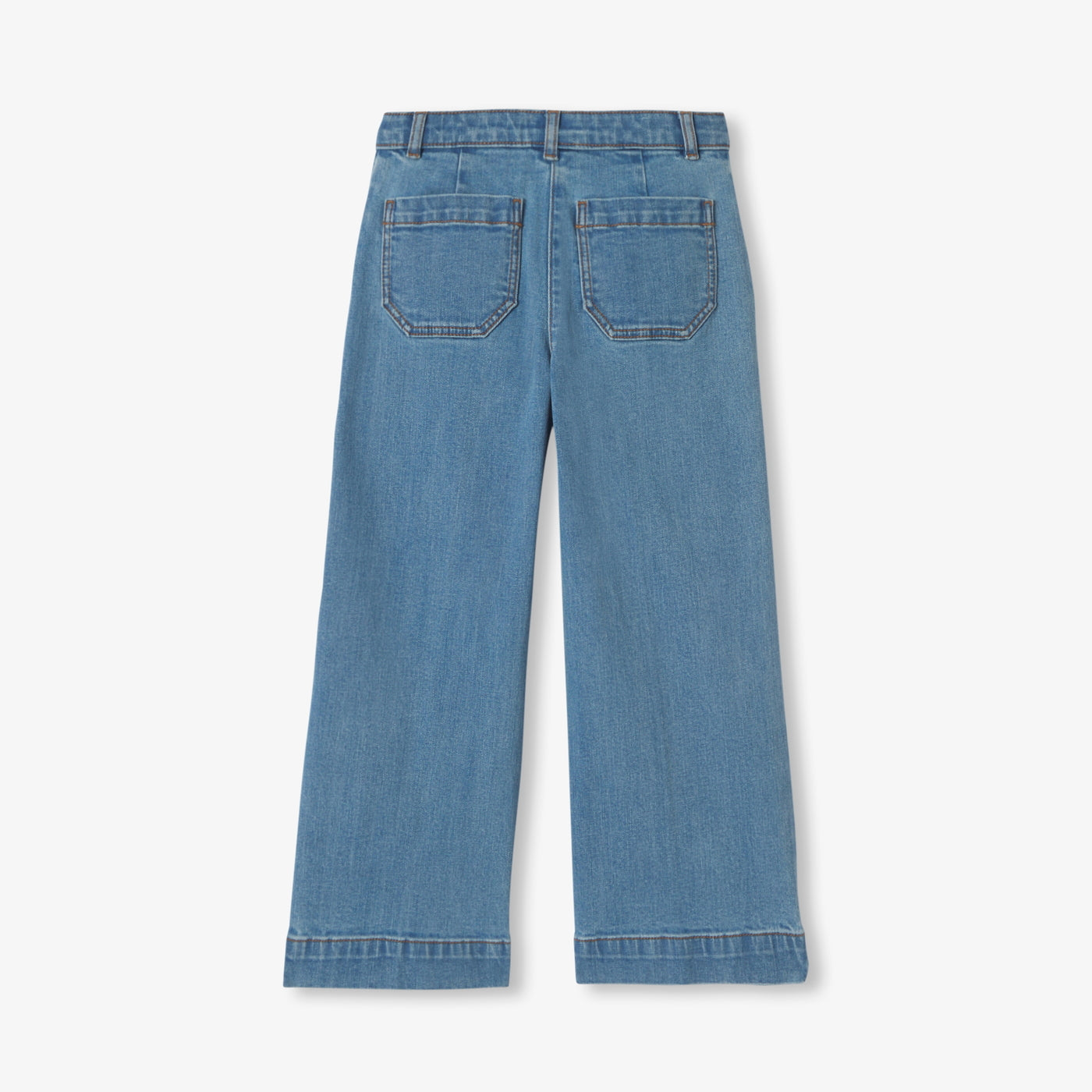 Girl wide-leg jeans - denim clair