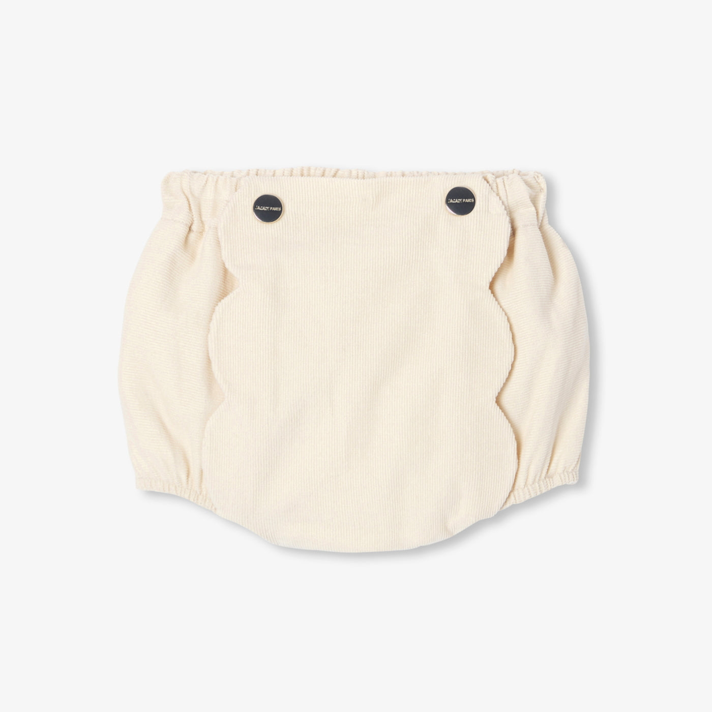 Baby girl velvet bloomers - beige ficelle