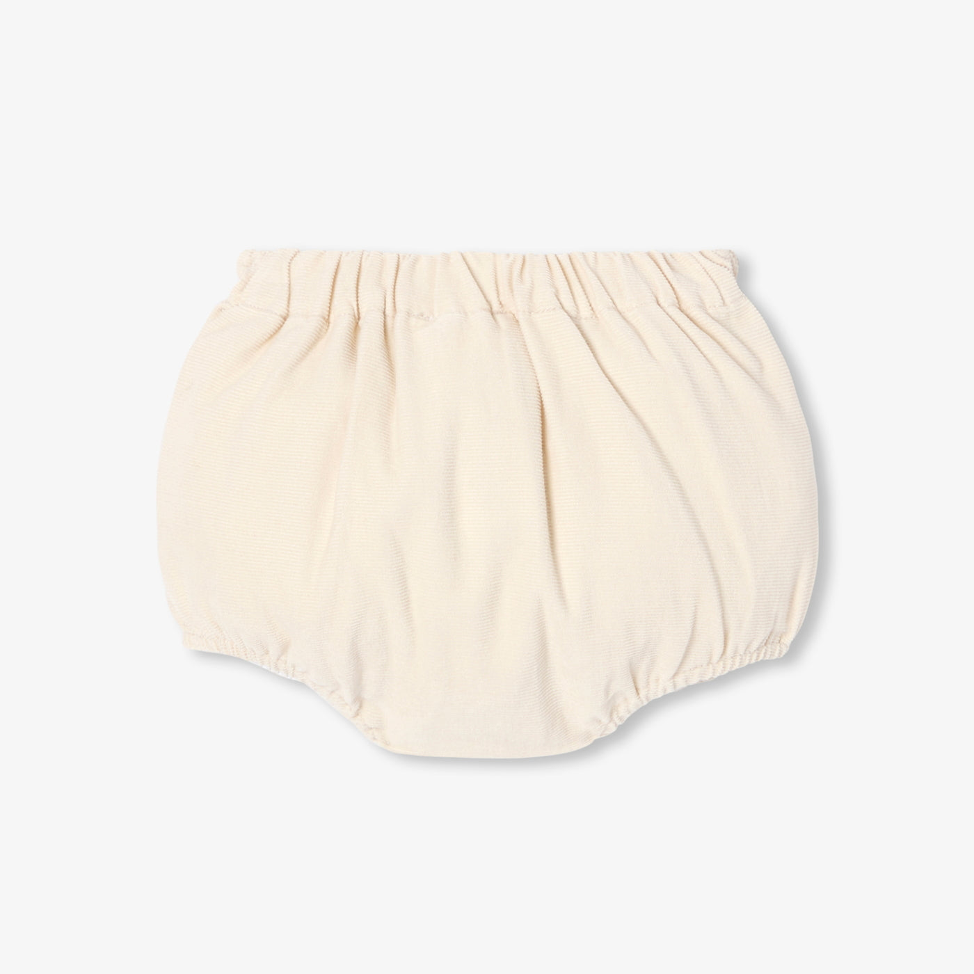 Baby girl velvet bloomers - beige ficelle