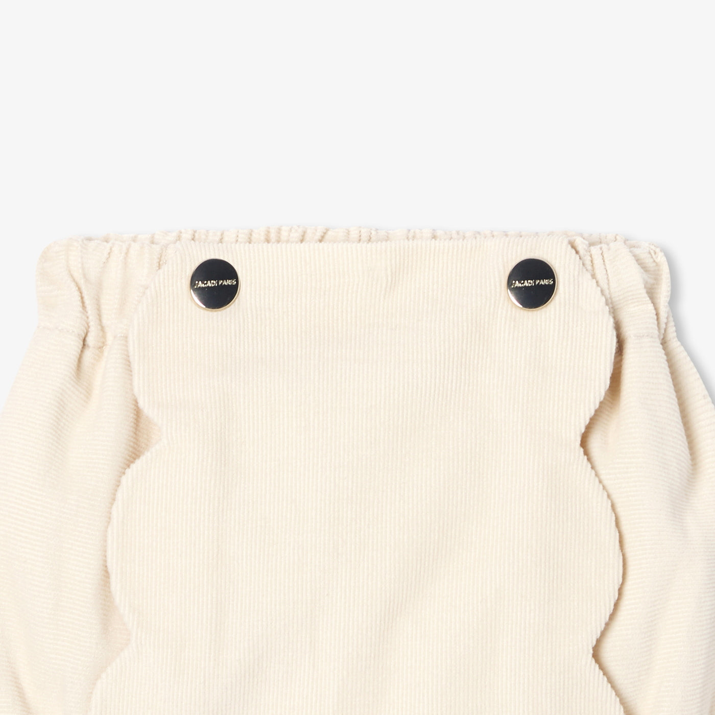 Baby girl velvet bloomers - beige ficelle