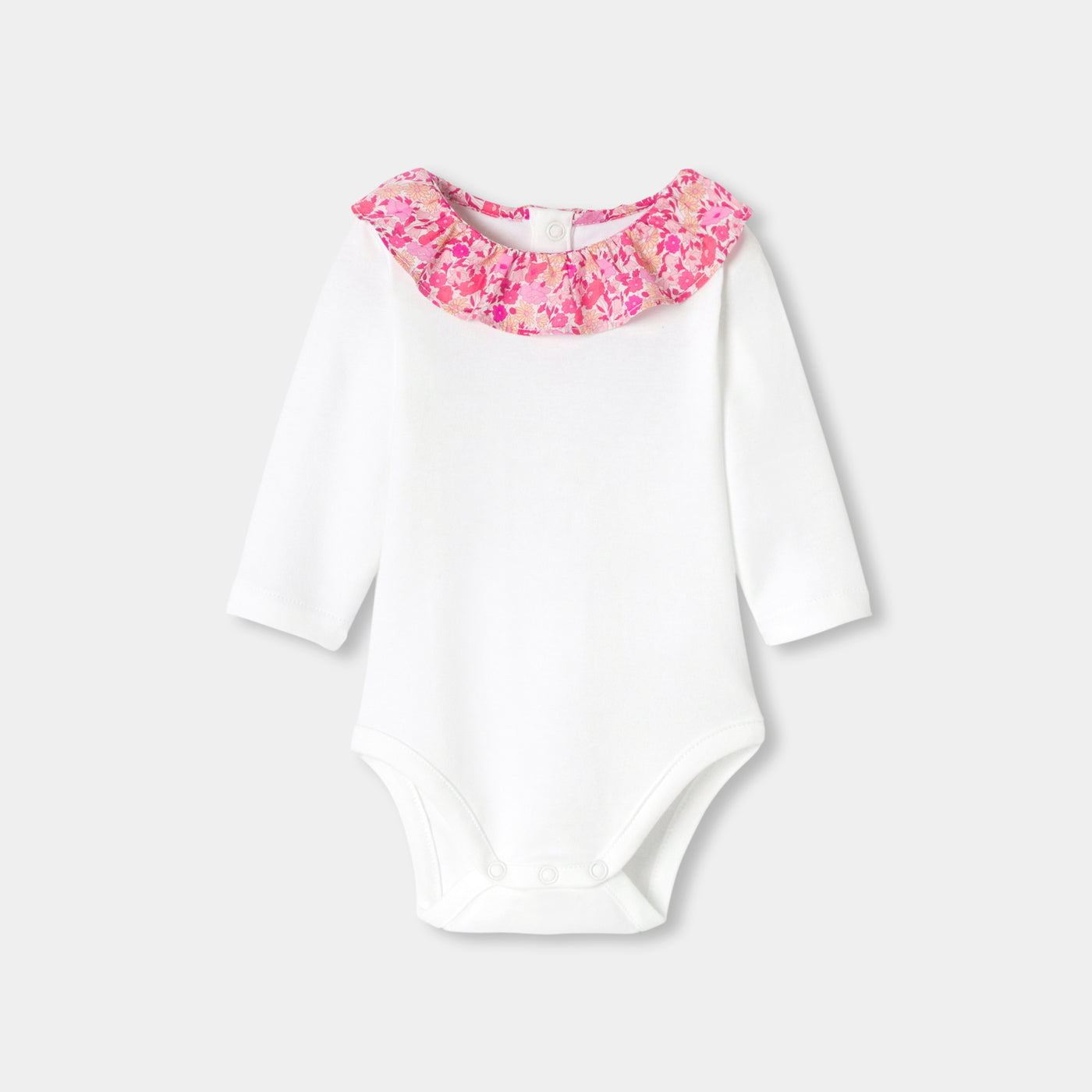 Baby girl long-sleeved bodysuit - blanc jacadi