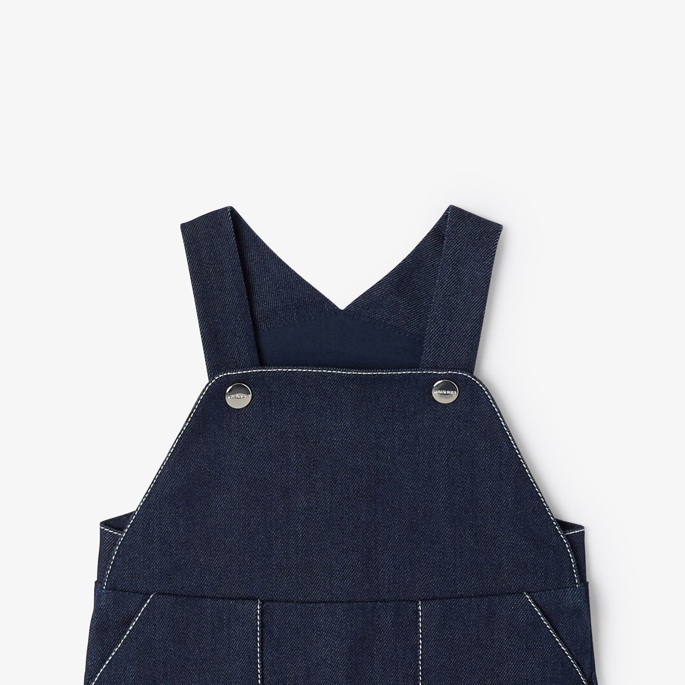 Baby boy denim dungarees - denim fonce