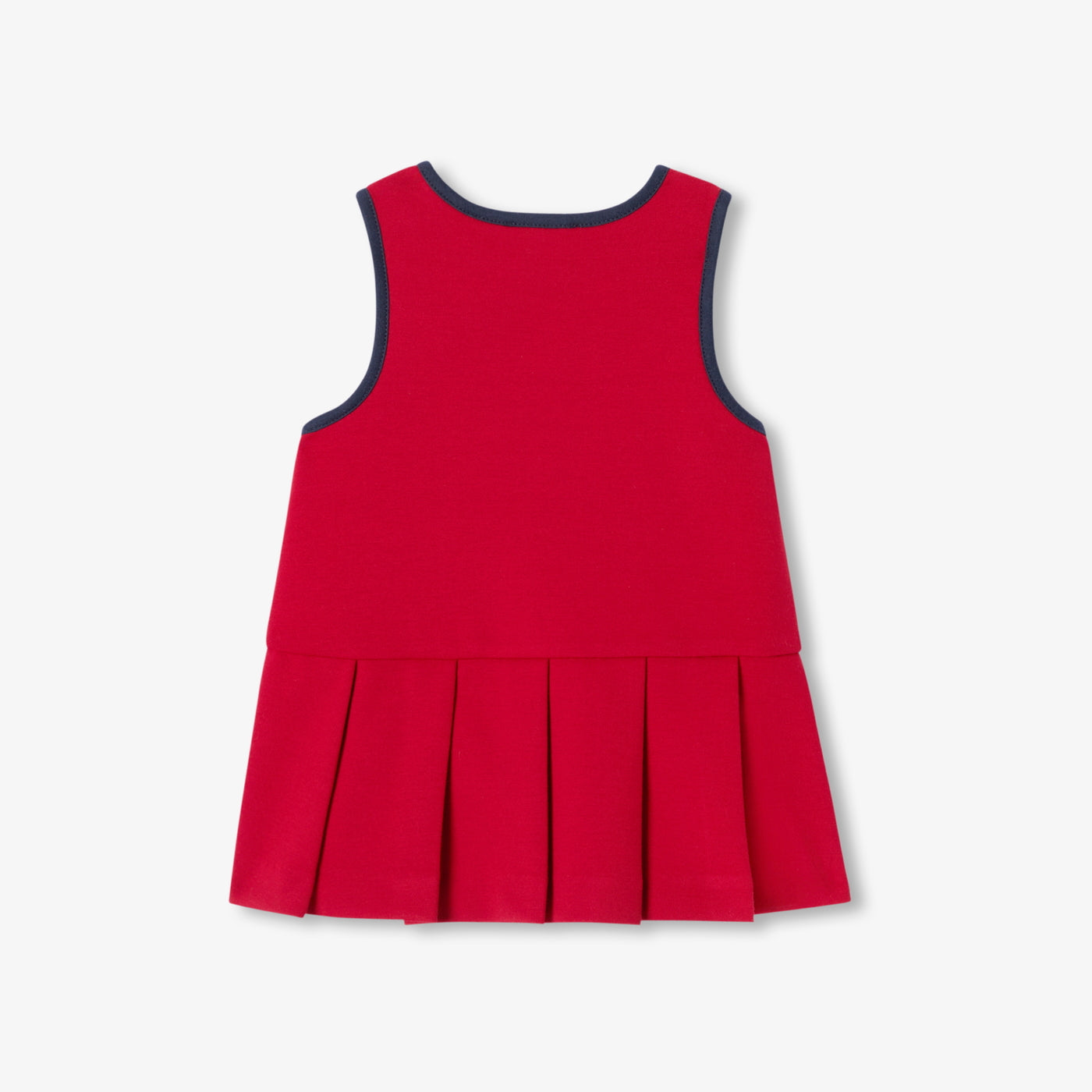 Baby girl Milano knit pinafore dress - rouge rubis