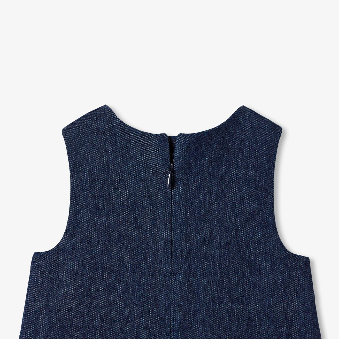 Baby girl denim pinafore dress - denim fonce