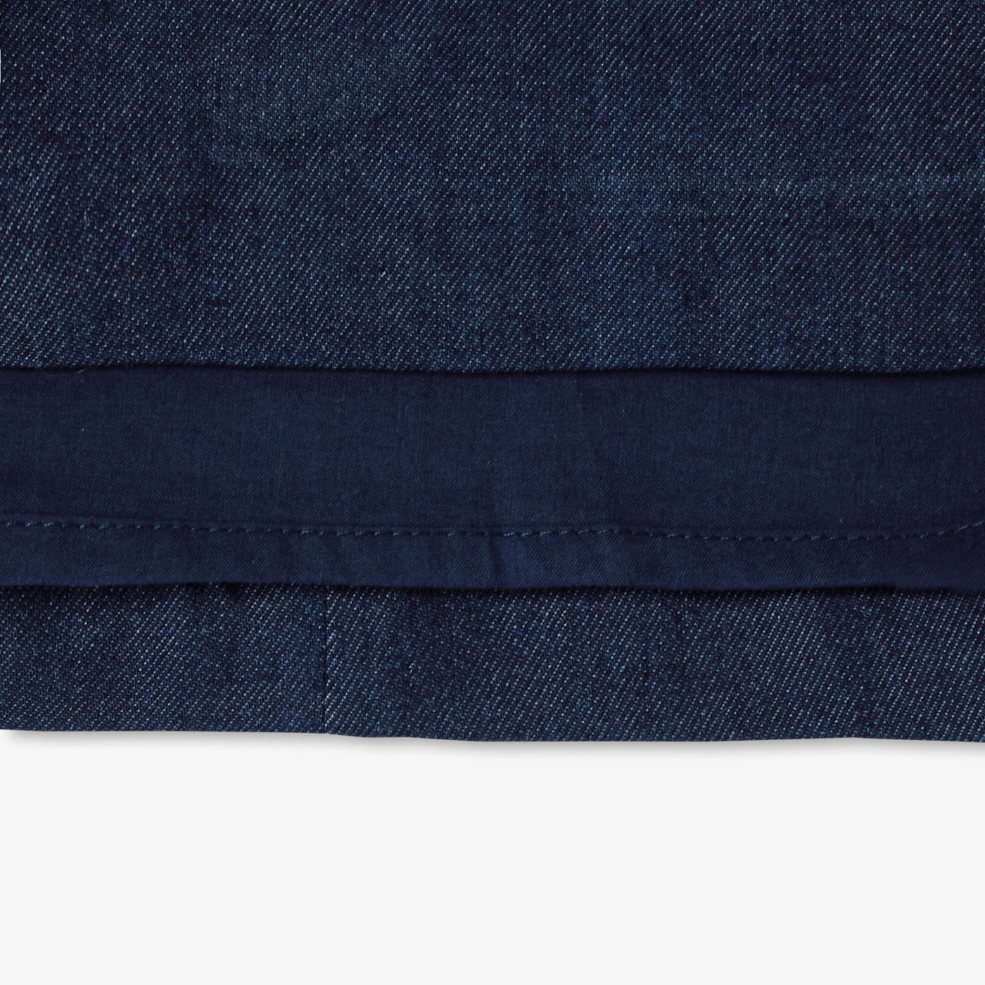 Baby girl denim pinafore dress - denim fonce