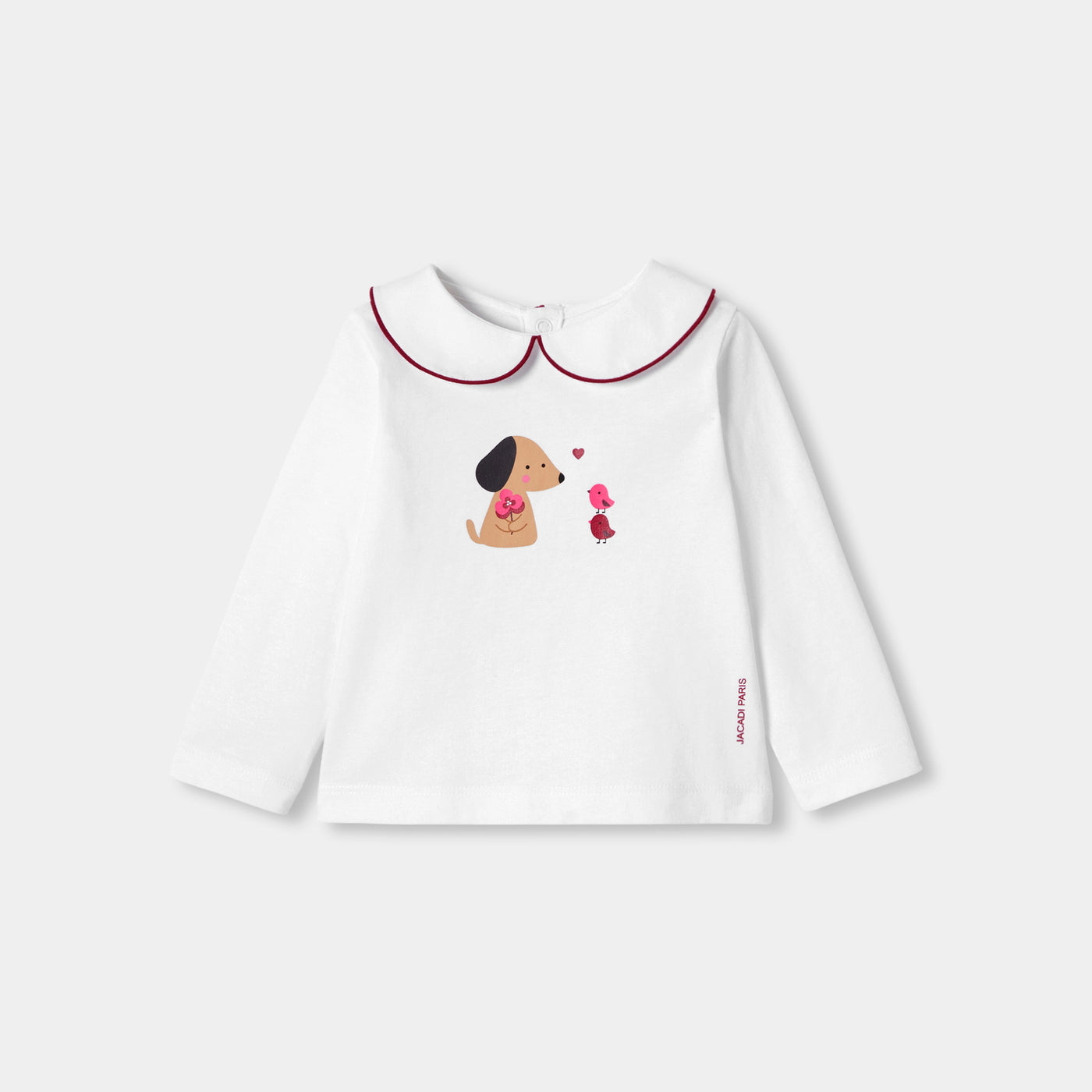 Baby girl long-sleeved T-shirt - blanc jacadi