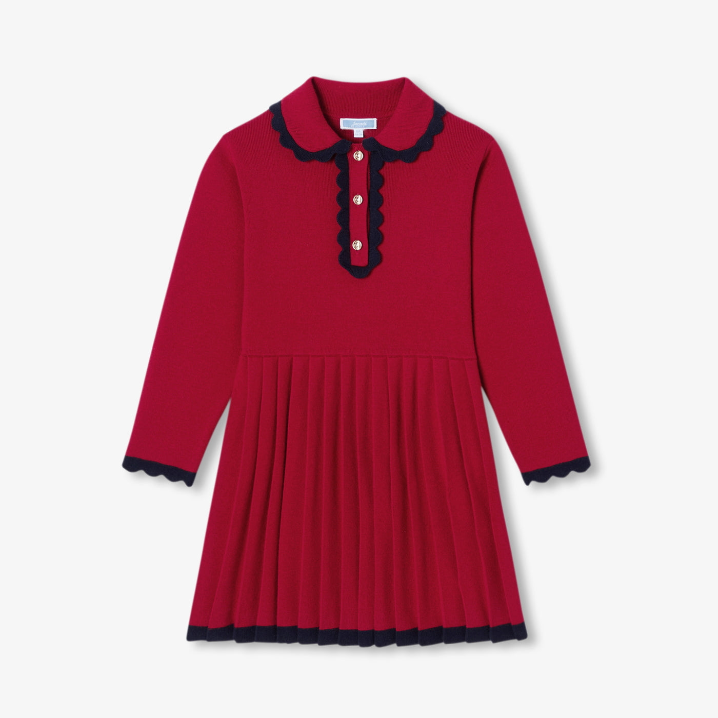 No. 1 Girl knit dress - rouge rubis