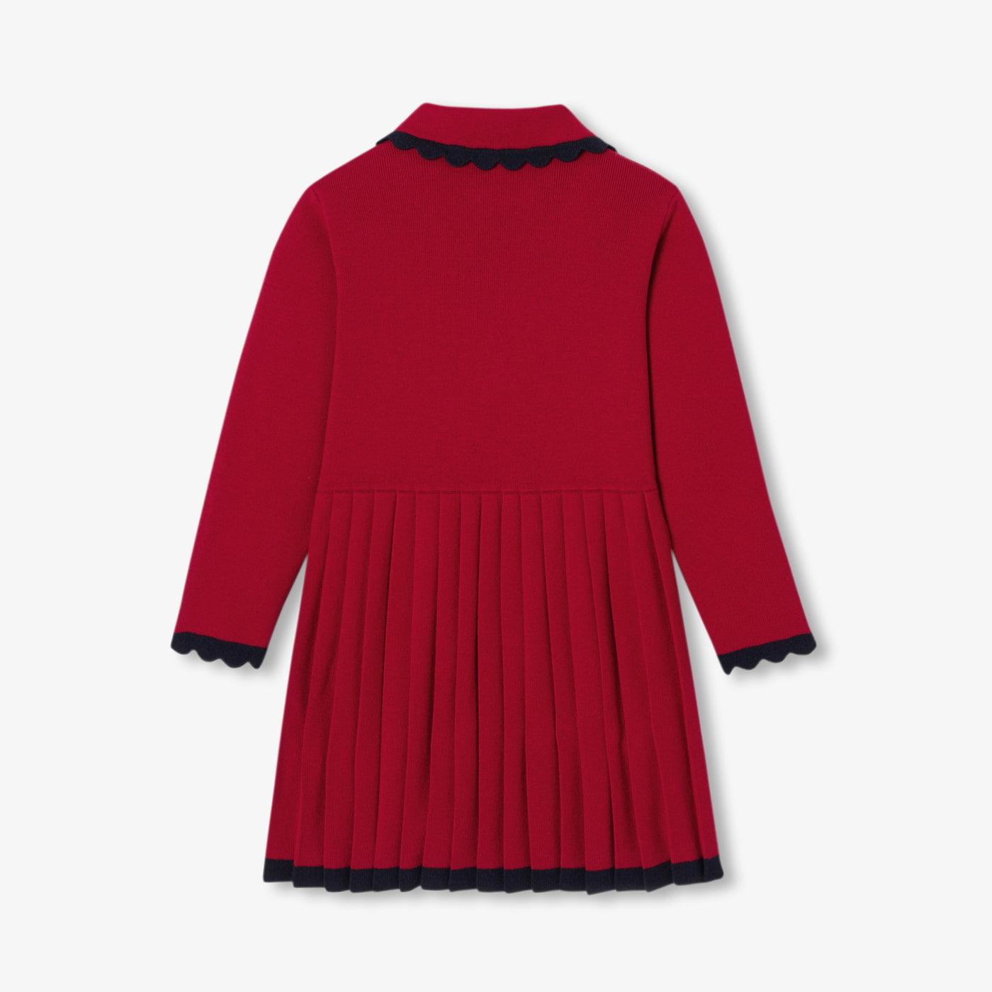 No. 1 Girl knit dress - rouge rubis