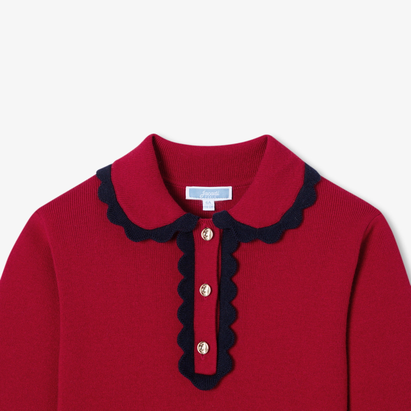 No. 1 Girl knit dress - rouge rubis