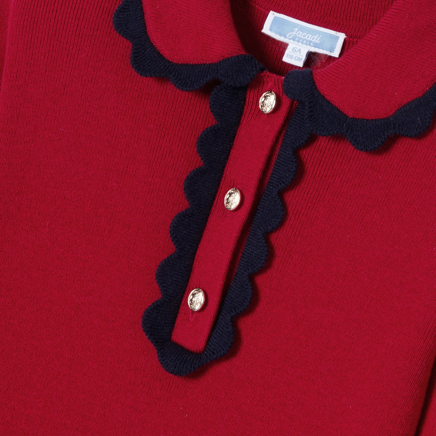 No. 1 Girl knit dress - rouge rubis