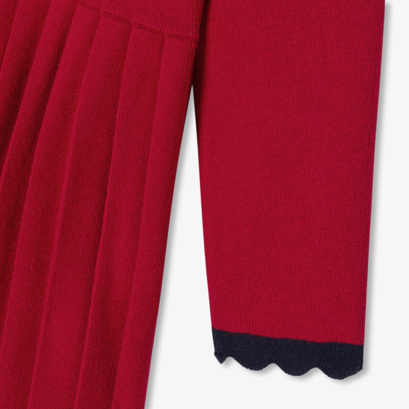 No. 1 Girl knit dress - rouge rubis