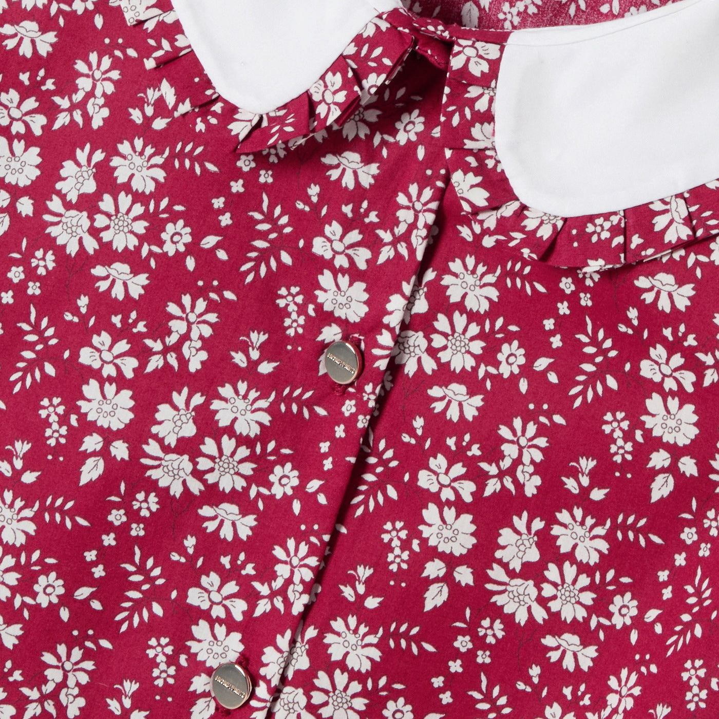 Girl Liberty fabric blouse - rouge/blanc