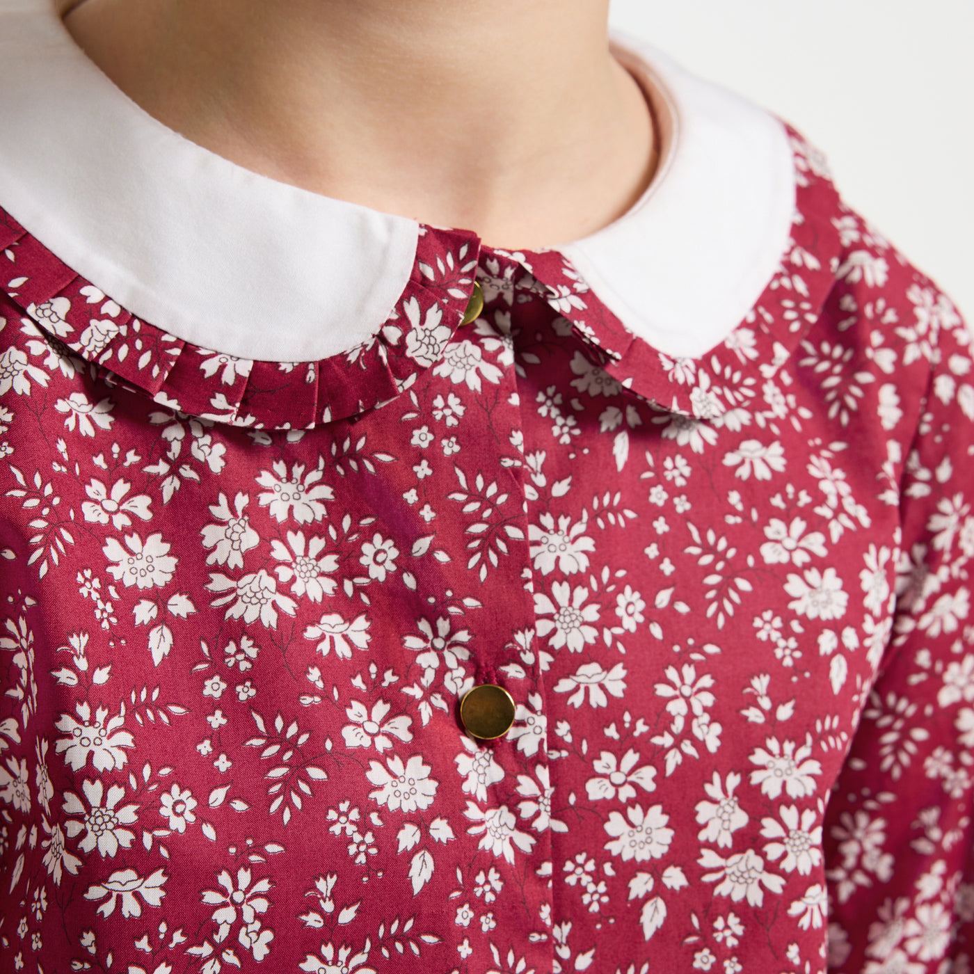 Girl Liberty fabric blouse - rouge/blanc