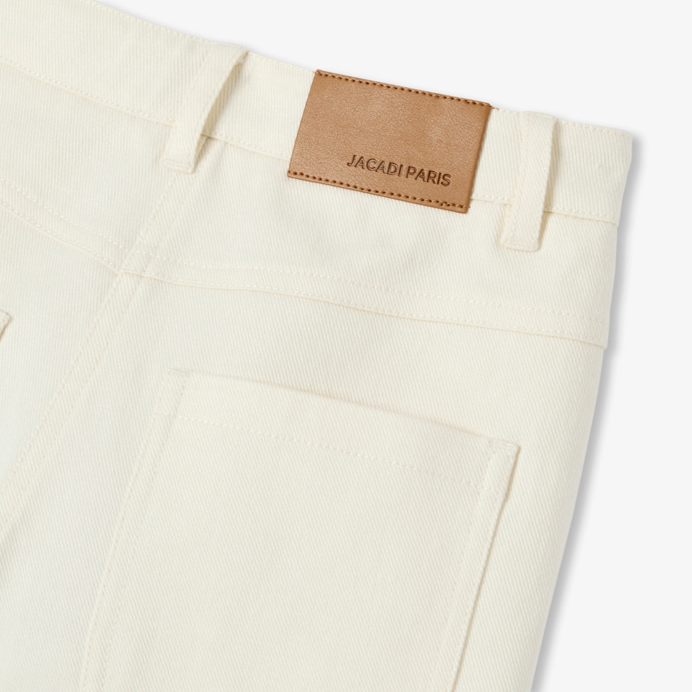 Girl twill barrel trousers - ecru