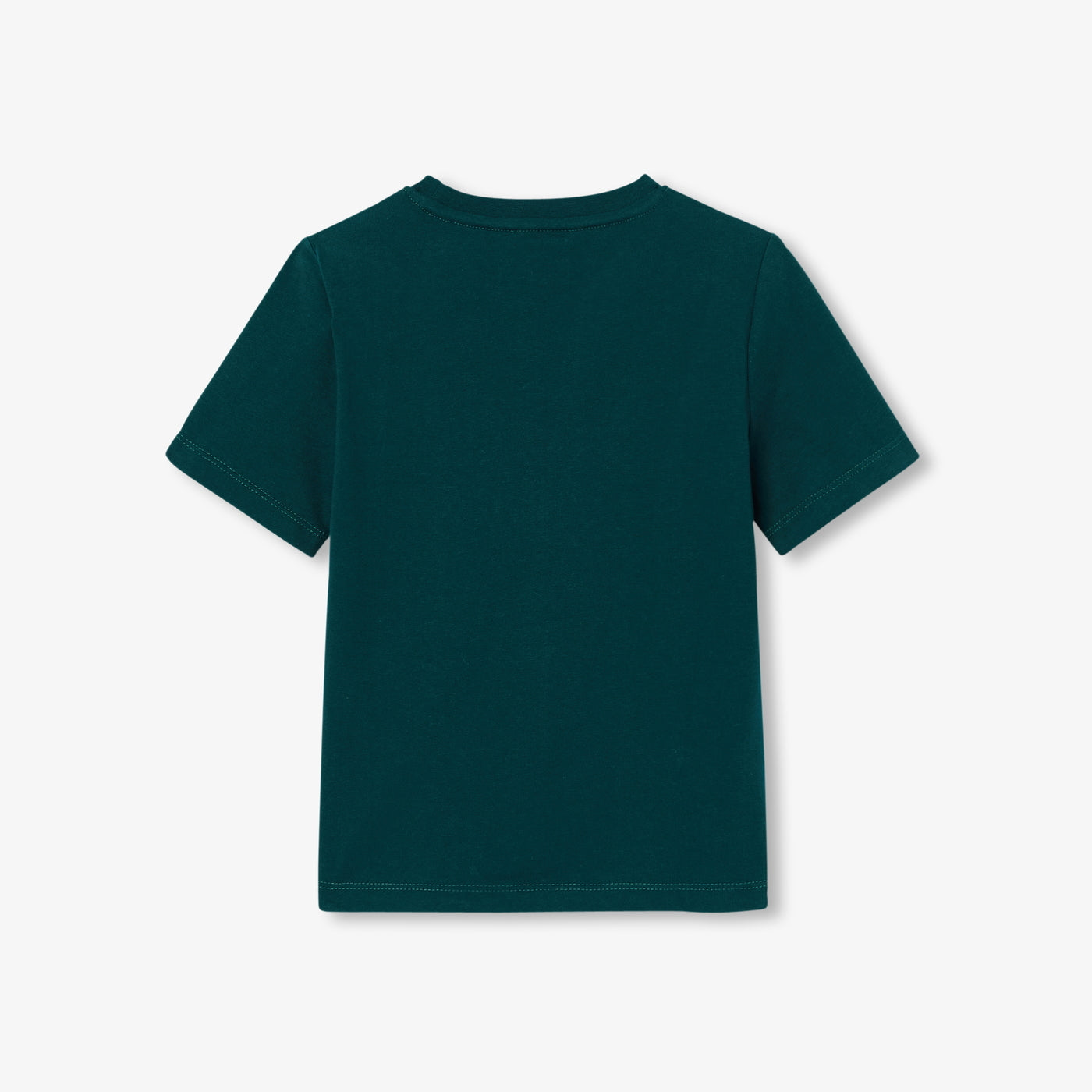 Boy short-sleeved jersey T-shirt - vert cedre