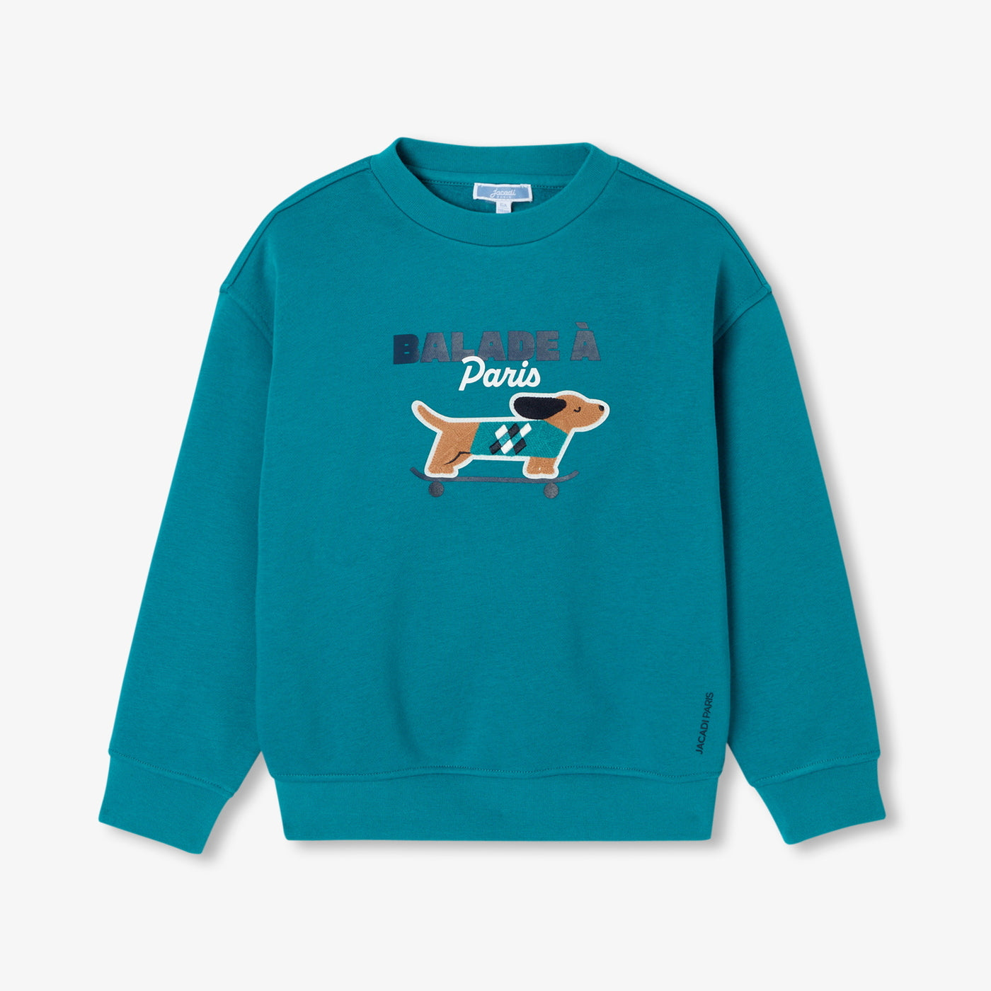 Boy fleece sweatshirt - petrole
