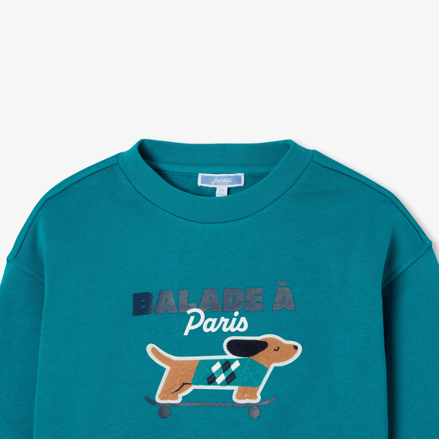 Boy fleece sweatshirt - petrole