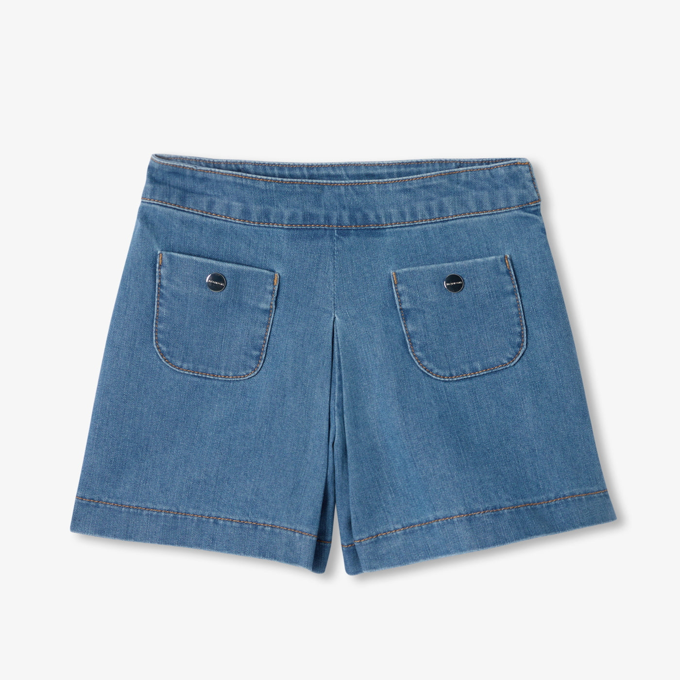 Girl denim culottes - denim clair
