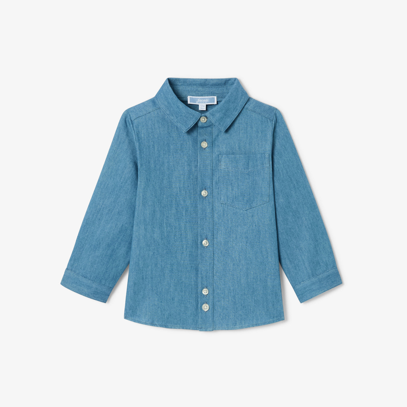 Baby boy chambray shirt - denim clair