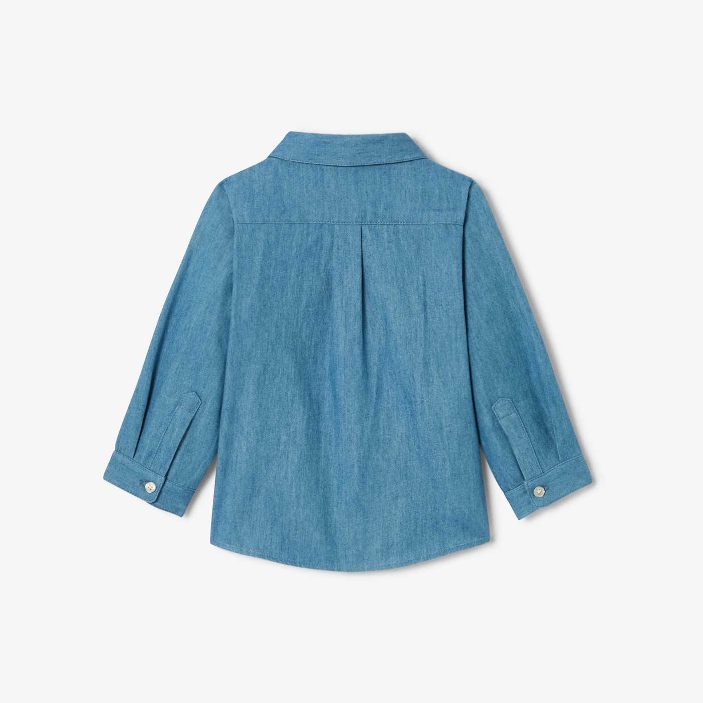 Baby boy chambray shirt - denim clair
