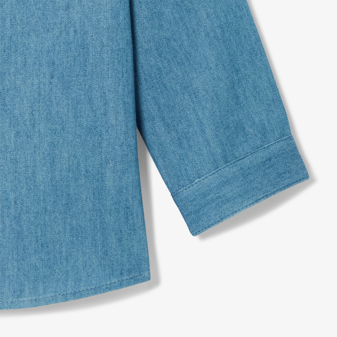Baby boy chambray shirt - denim clair