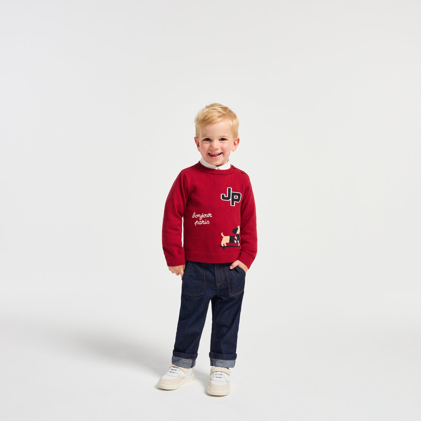 Baby cuffed jeans - denim fonce