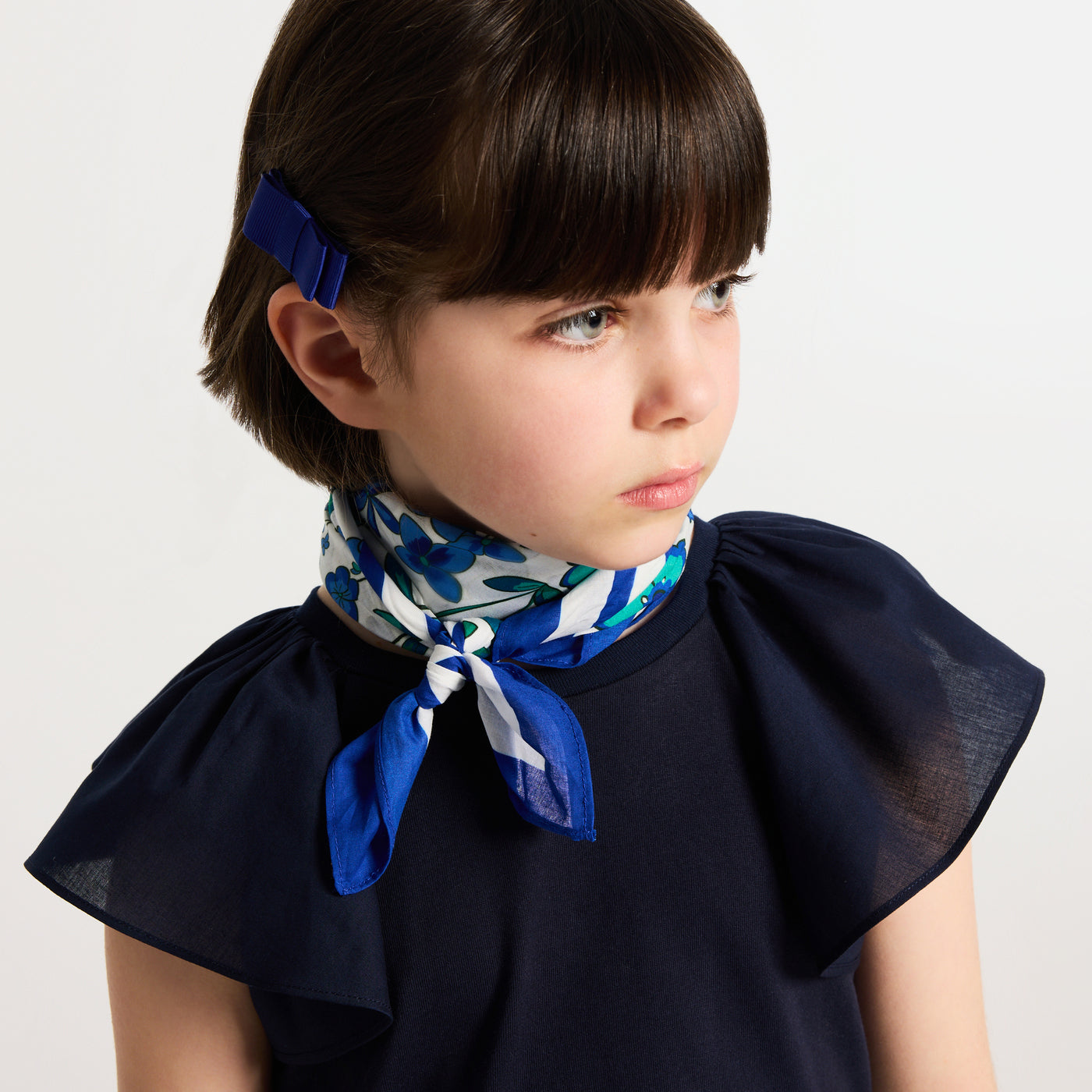 Girl cotton scarf - multico