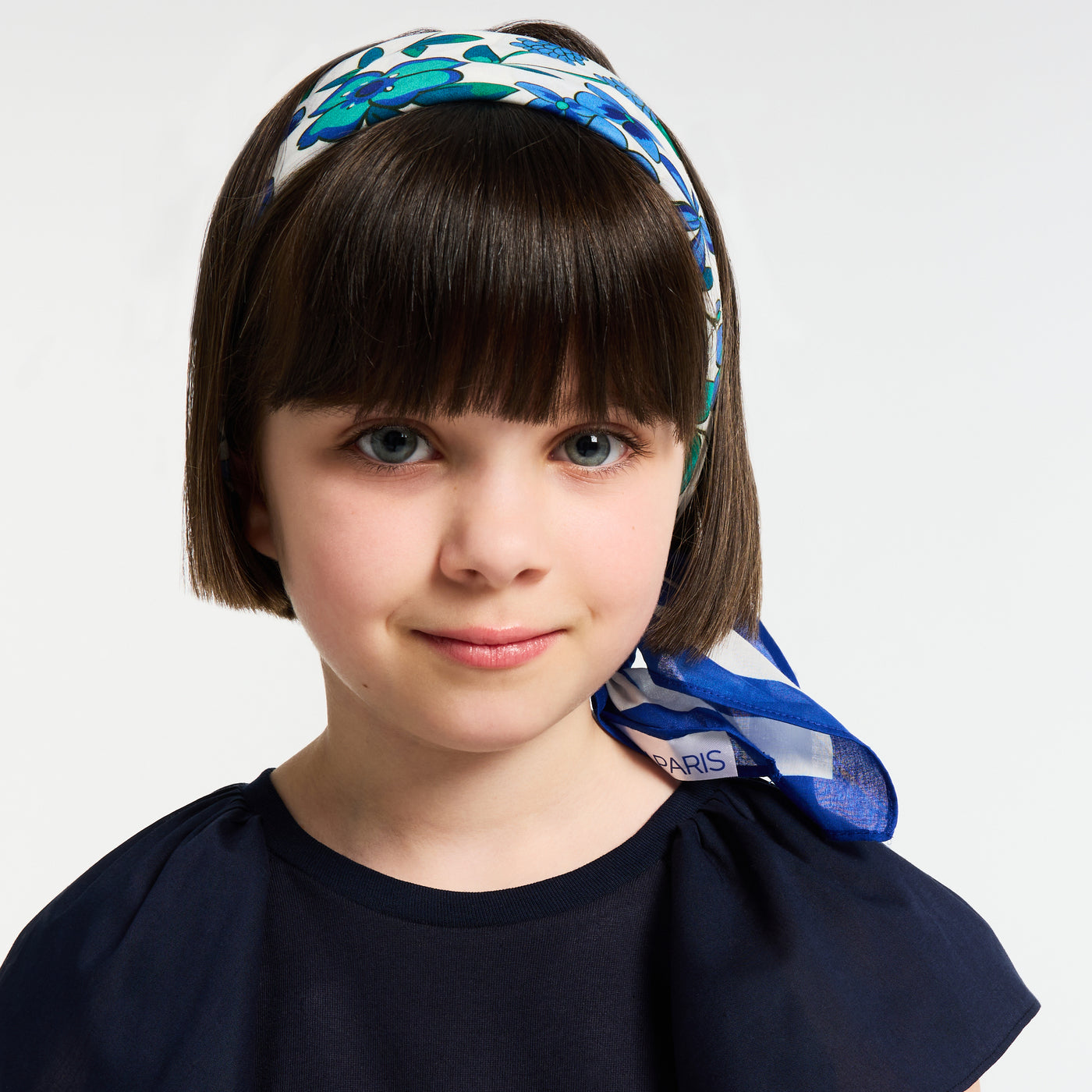 Girl cotton scarf - multico