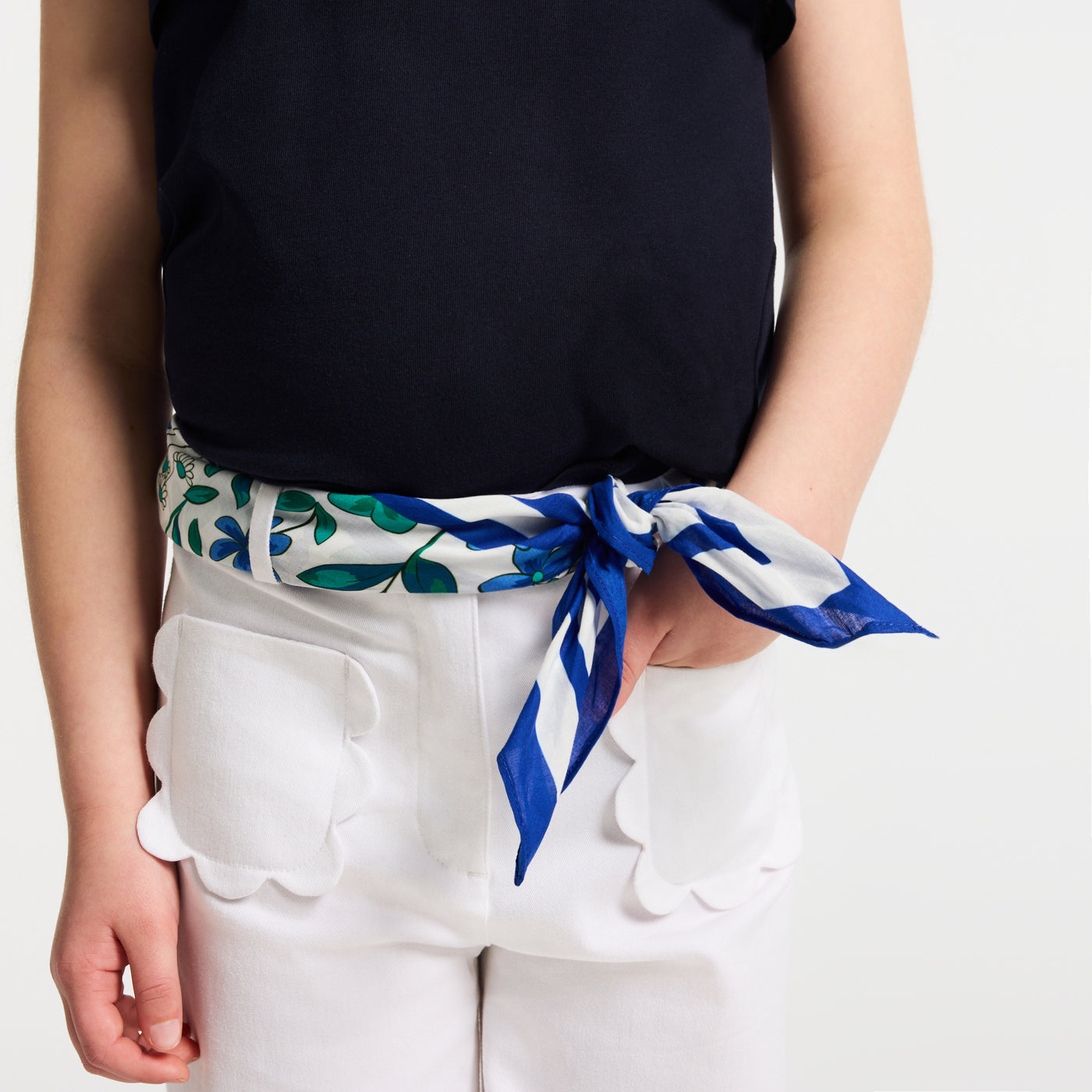 Girl cotton scarf - multico
