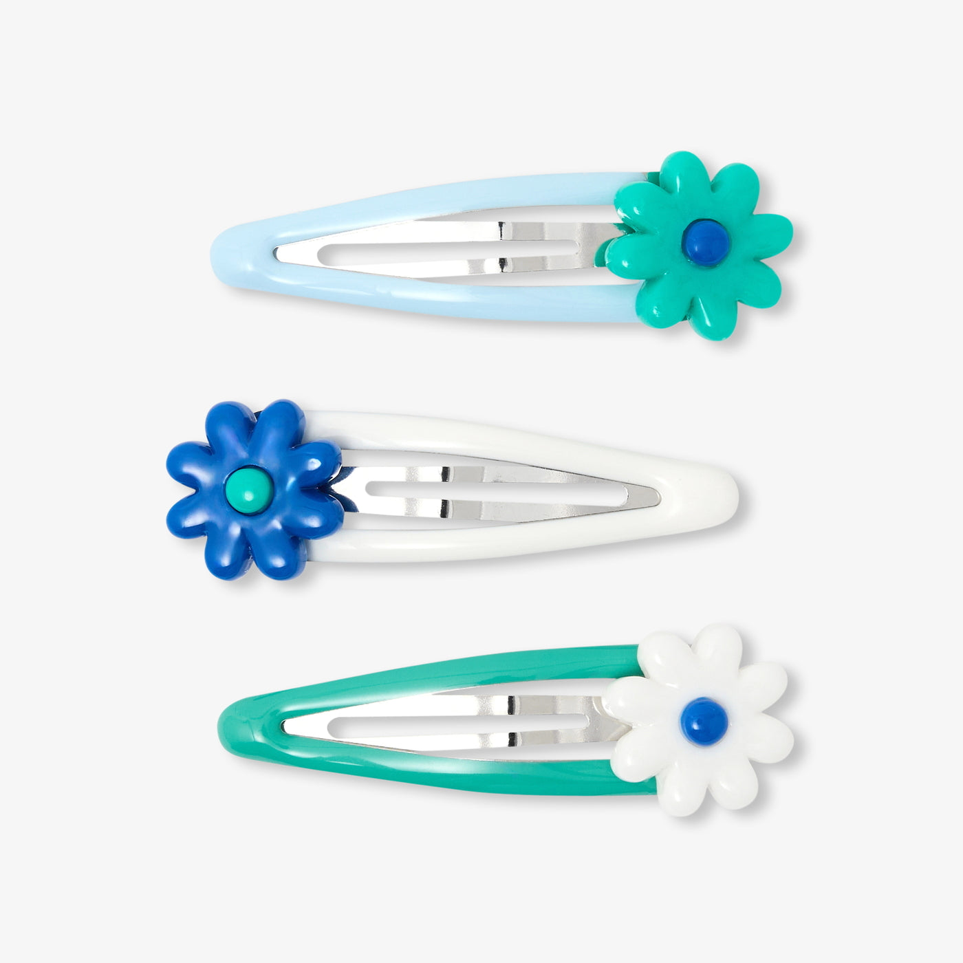 Girl floral hair clip set - multico