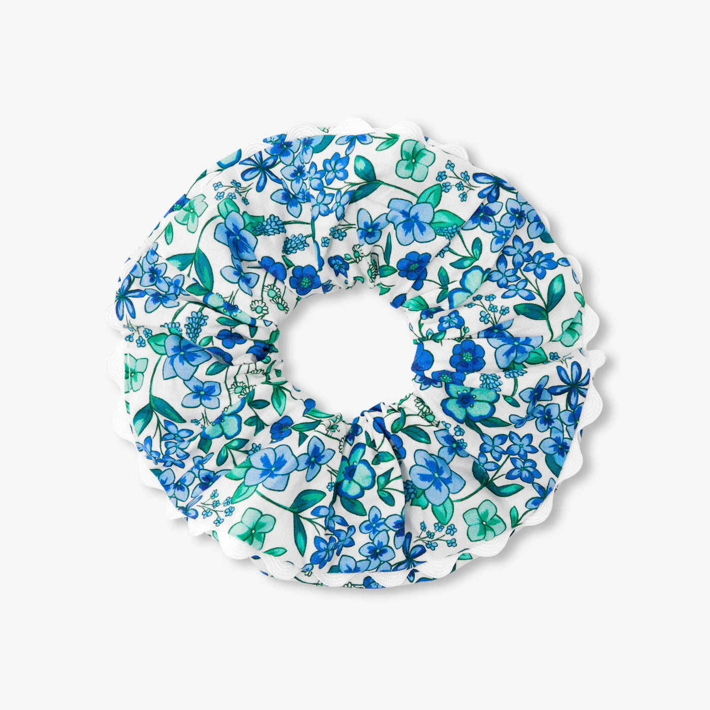 Girl croquet trim scrunchie - multico