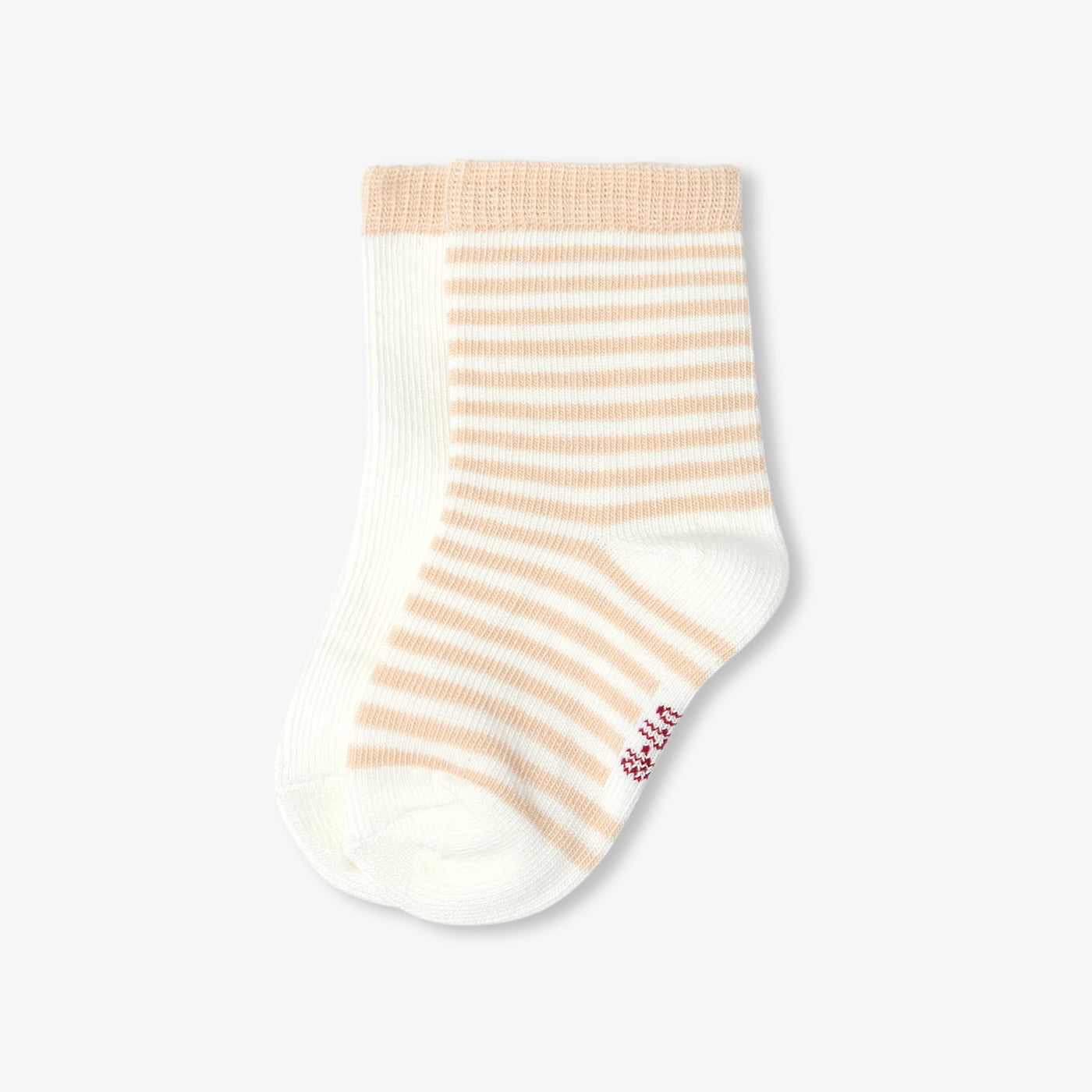 Baby socks duo - blanc doux/multico