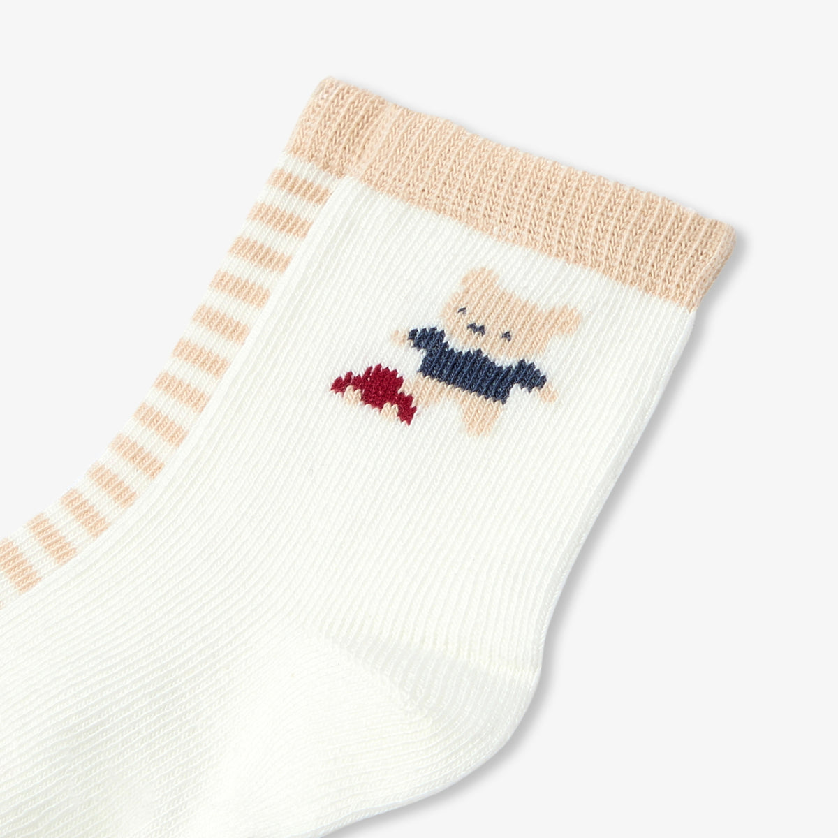 Baby socks duo - blanc doux/multico
